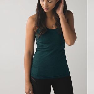 Lululemon Ebb To Street Tank in Heathered Fuel Green, SIZE 6